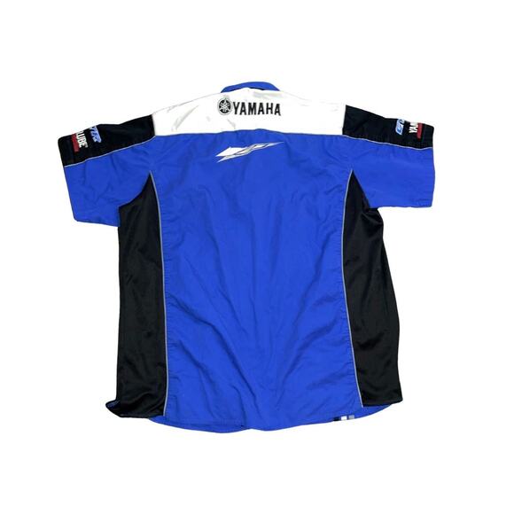 Vintage Yamaha Racing Button Shirt Mens Size XL Jersey Motorcycle Biker - Picture 2 of 4